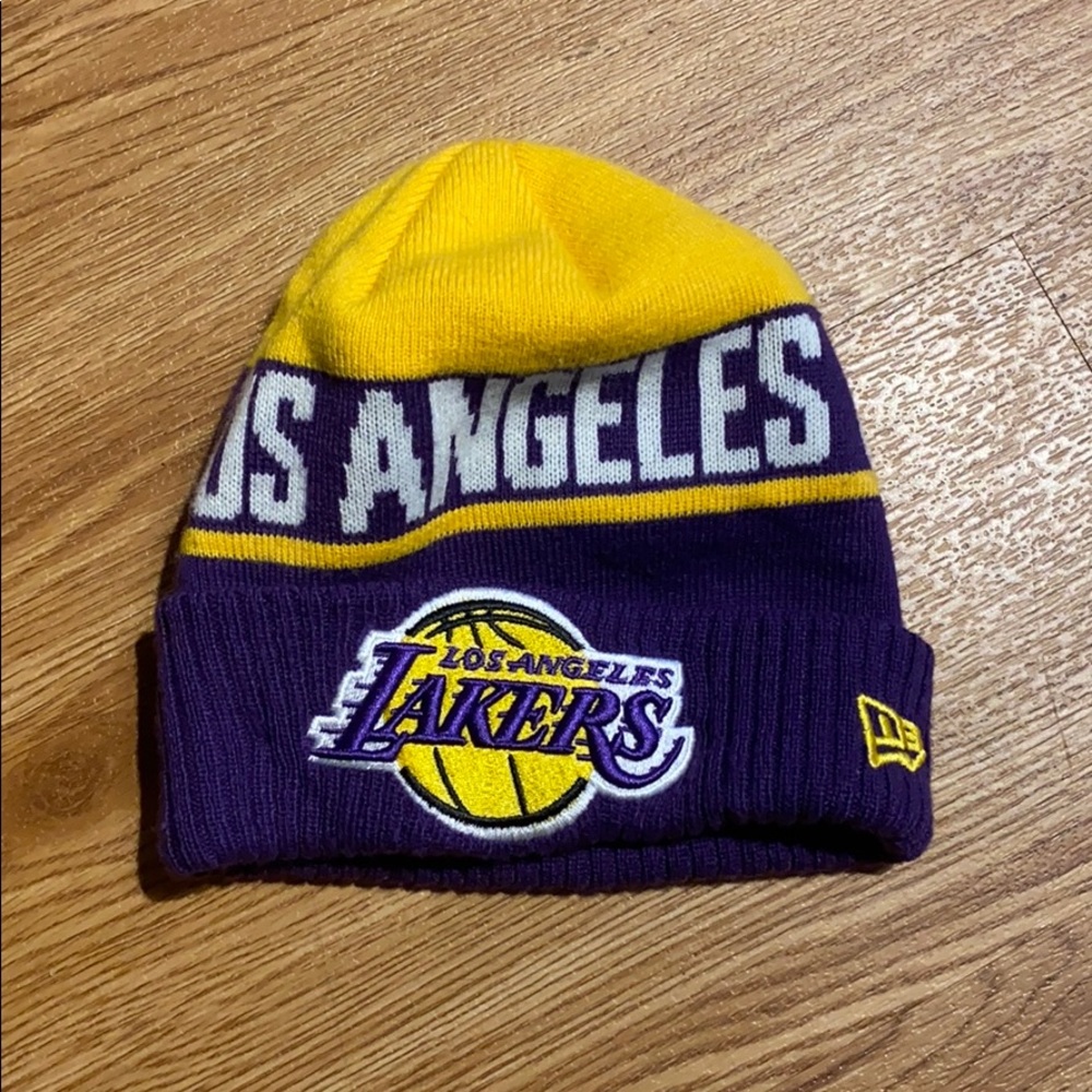 Lakers beanie youth child